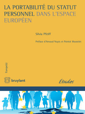 cover image of La portabilité du statut personnel dans l'espace européen